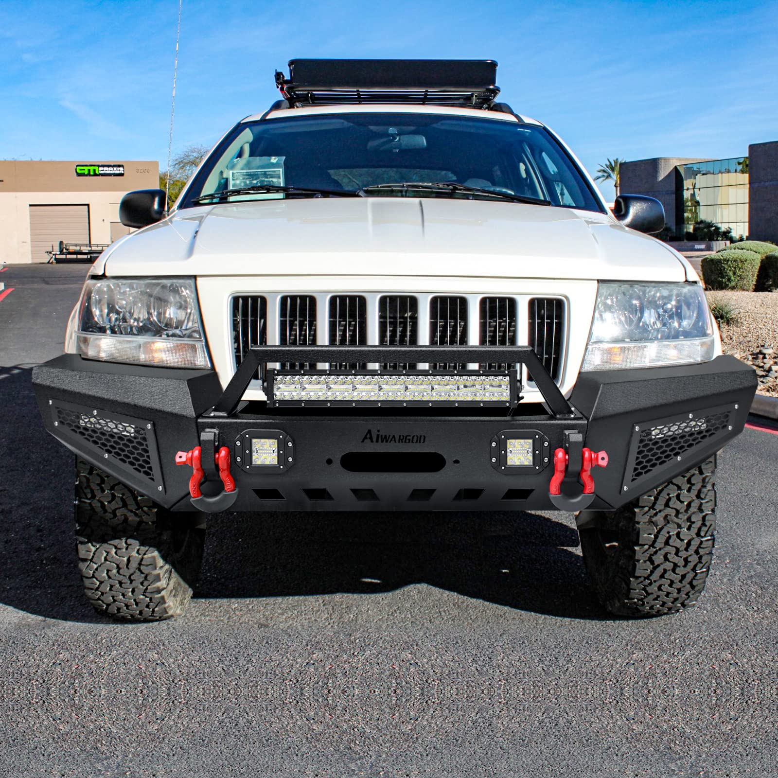 Amazon.com: Front Bumper Compatible with 1999-2004 Grand Cherokee